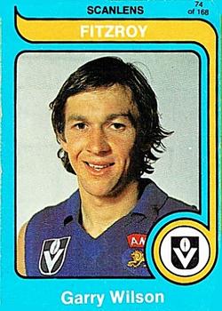 1980 Scanlens VFL #74 Garry Wilson Front